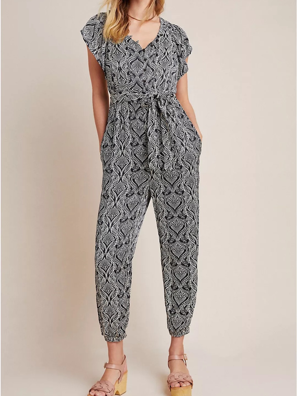 Anthropologie Zadie Satin Jumpsuit